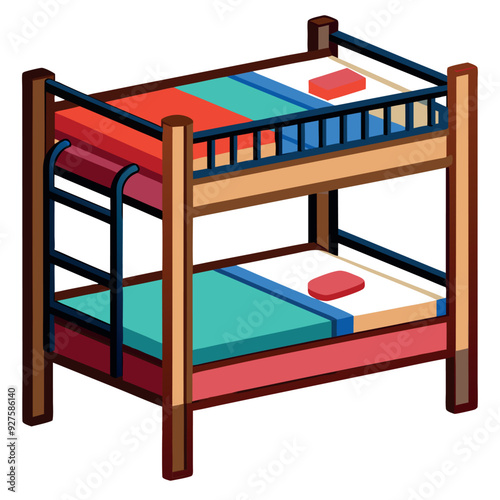 Bunk Bed for Kids' Room and Space Optimization
