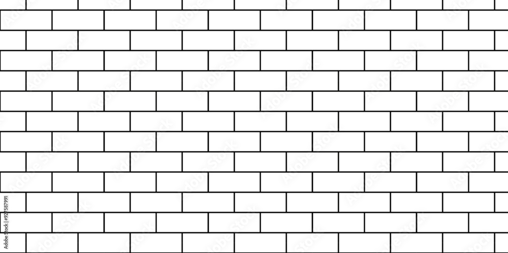 Obraz premium White brick background texture. White brick pattern and white background wall brick.