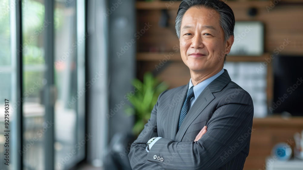 Confident Asian Businessman in Suit Confident Asian Businessman in Suit