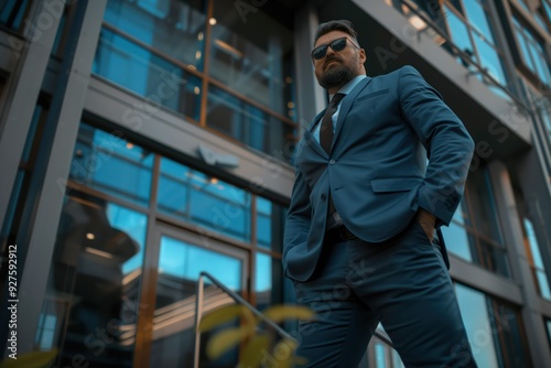 Wallpaper Mural Confident Businessman in Suit Torontodigital.ca