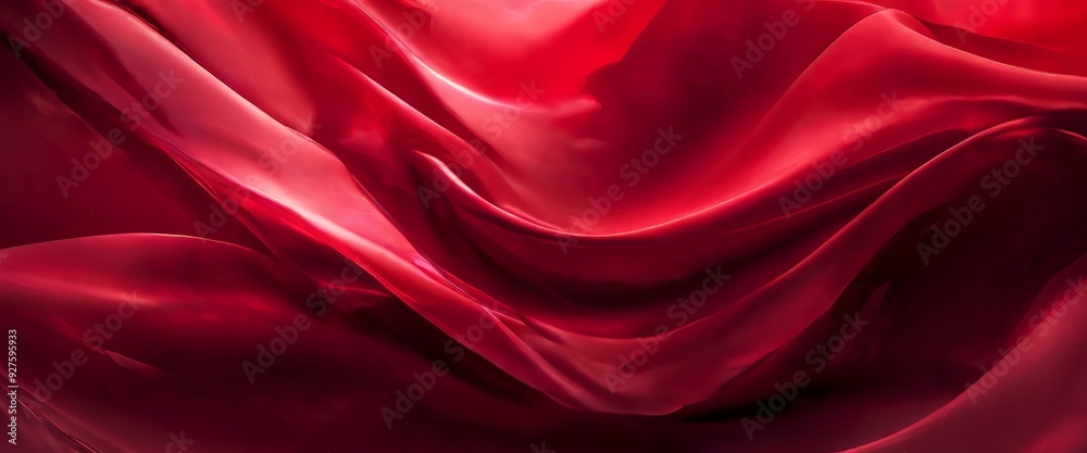 Obraz premium red silk fabric background