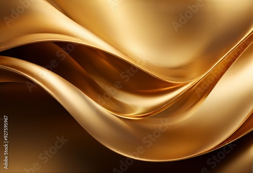 gold background with smooth wave