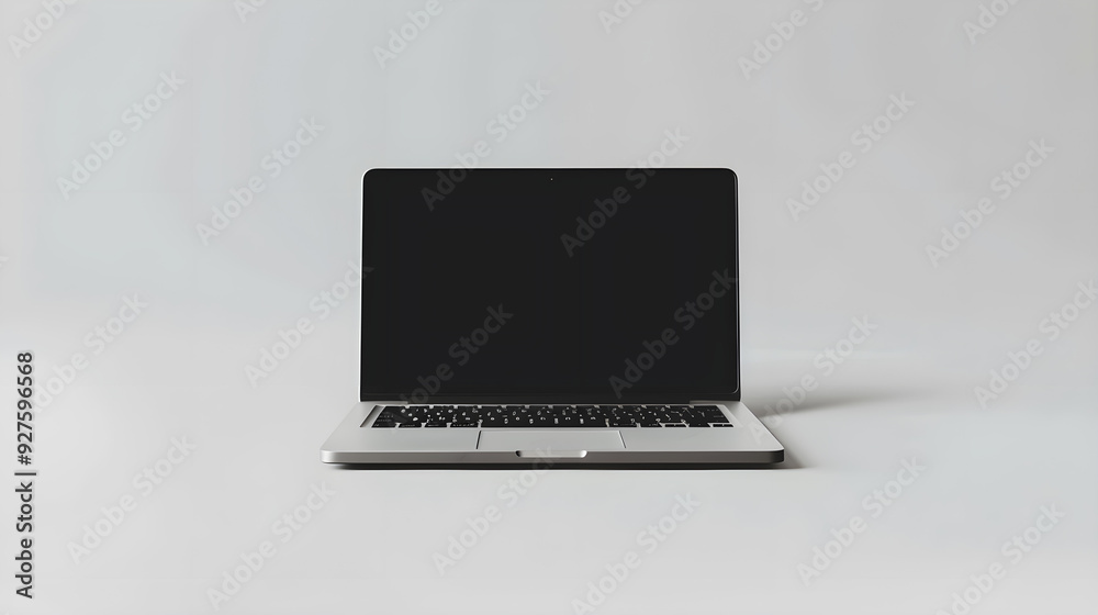 a laptop on a white background a laptop on a white background