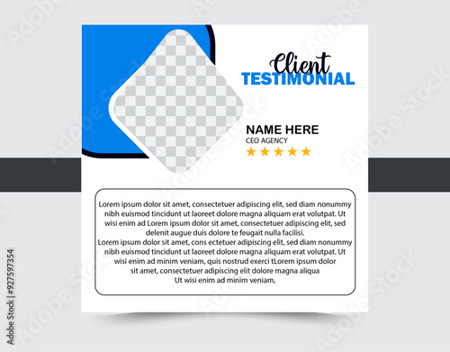 Client Testimonials Design testimonial