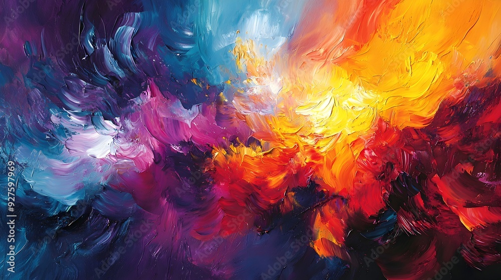 Intense Focus and Vibrant Creative Expression Intense Focus and Vibrant Creative Expression