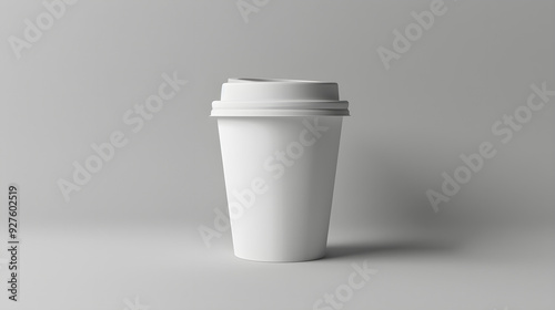 white plastic coffee cup 