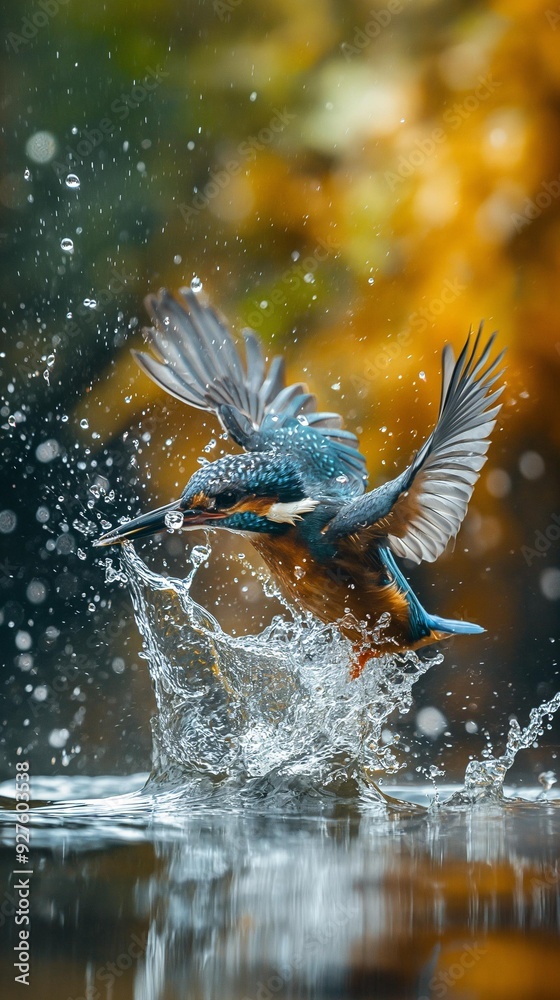 Fototapeta premium ai generation image Fishermen standing on boats. Casting a net Go into the water to catch fish, splashing water, clear water, see many fish in the water. And there are birds flying and catching