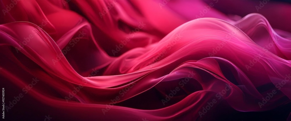 Obraz premium close up pink and red smoke