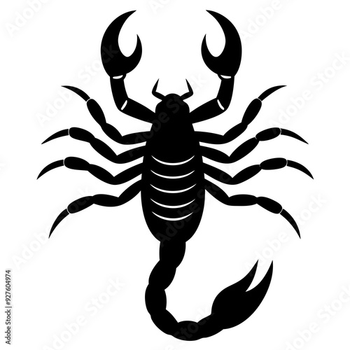 Scorpion Silhouette Vector Illustration
