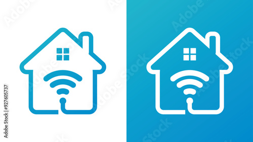 home  adobe modern Home Technology Logo Design