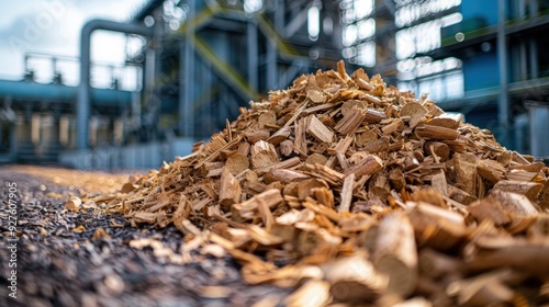 Wood Chips Pile