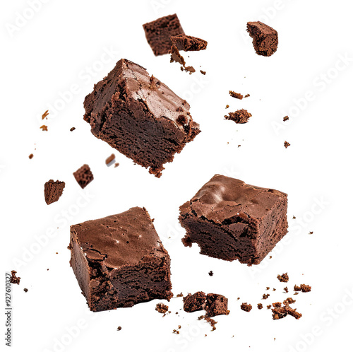 brownies falling in chunks and pieces