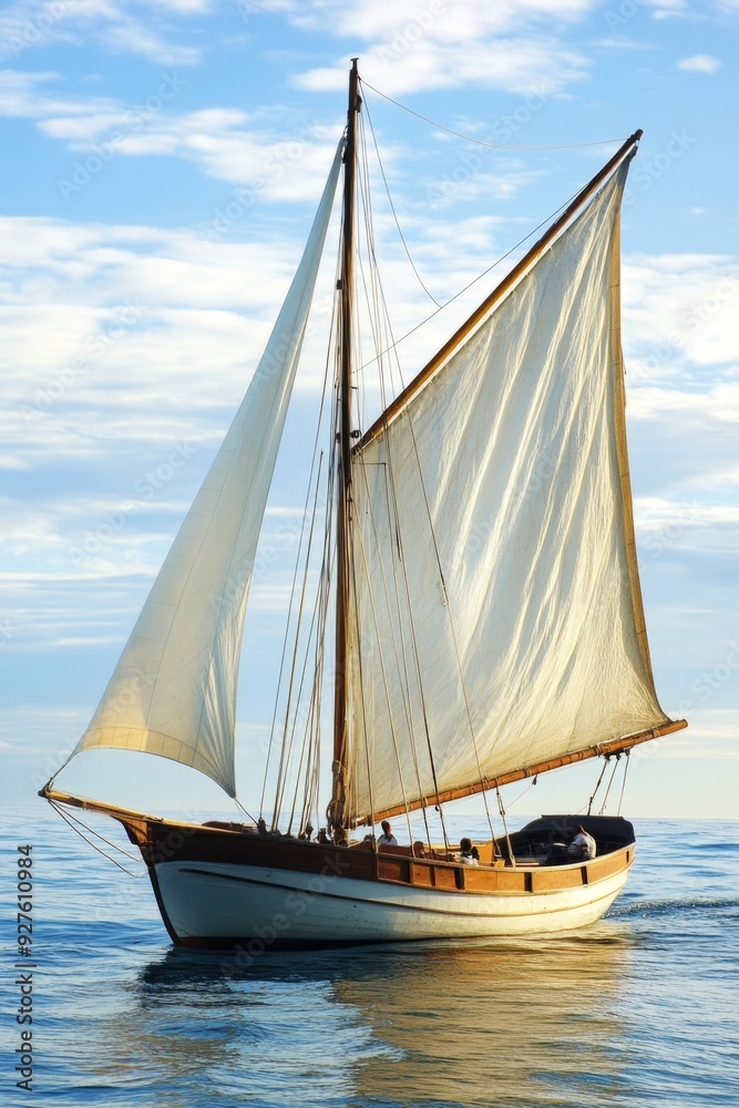 Fototapeta premium School season, youth set sail: sailing to the ocean of dreams