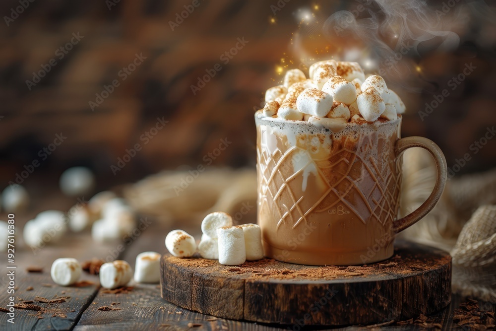 Warm and Cozy Hot Chocolate with Marshmallows Warm and Cozy Hot Chocolate with Marshmallows