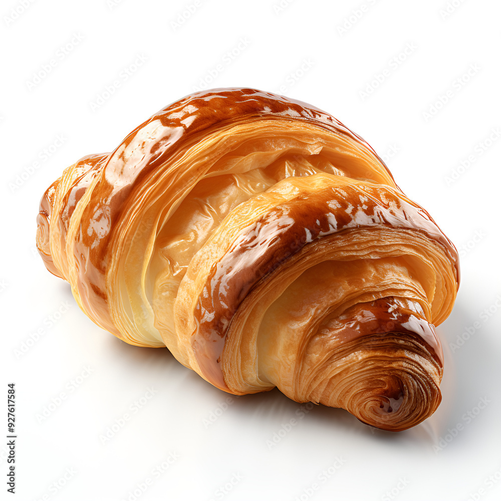 Fototapeta premium croissant isolated on white