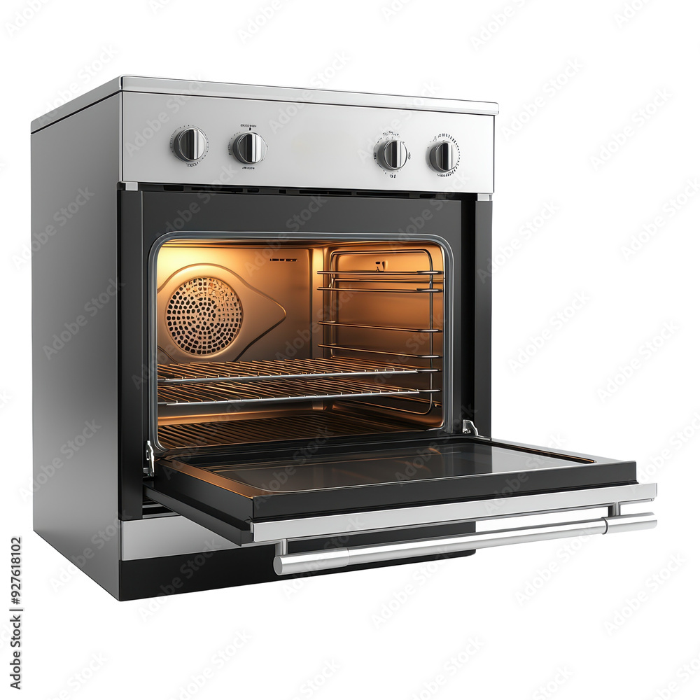 Stove oven isolated on white transparent. Kitchen home appliance for cooking Stove oven isolated on white transparent. Kitchen home appliance for cooking
