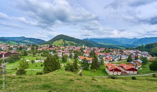 panoramic view on the Allga...