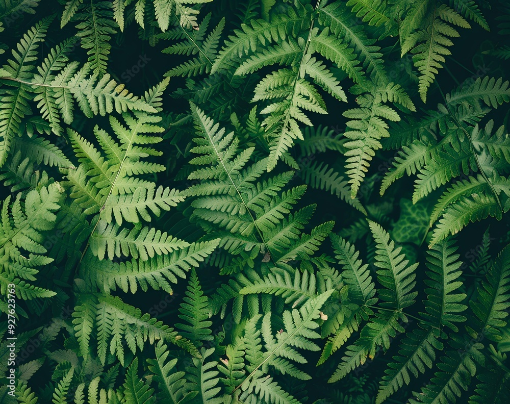Fern leaves in a dark, abstract background, from a top view. Dark green fern textures. A forest vegetation pattern. The shadows of nature leaves. Greenery wallpaper Fern leaves in a dark, abstract background, from a top view. Dark green fern textures. A forest vegetation pattern. The shadows of nature leaves. Greenery wallpaper