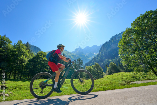active senior woman riding ...
