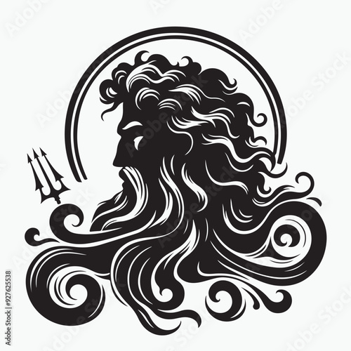 Zeus head vector