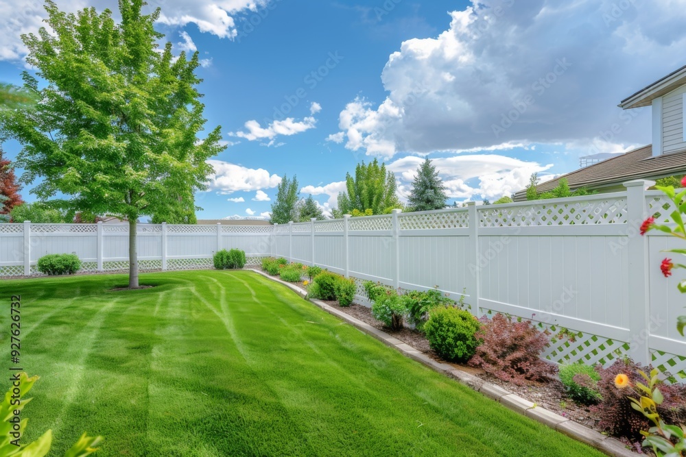 custom made wallpaper toronto digitalvinyl fence installation that wraps around the exterior of backyard
