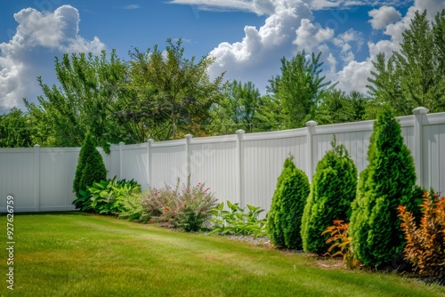 Wallpaper Mural vinyl fence installation that wraps around the exterior of backyard Torontodigital.ca