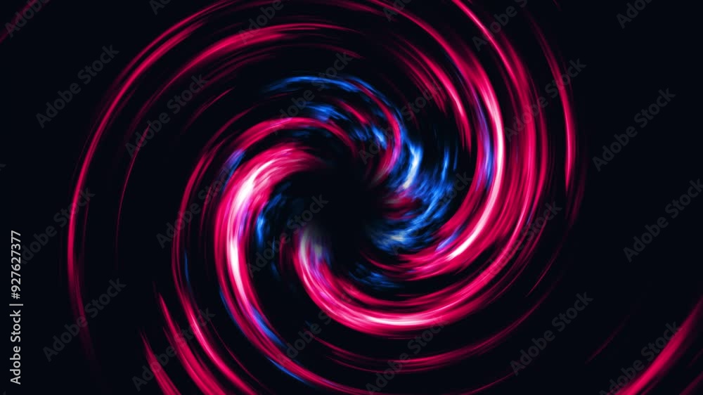 A red-blue swirl with a dark center. Seamless loop. A red-blue swirl with a dark center. Seamless loop.