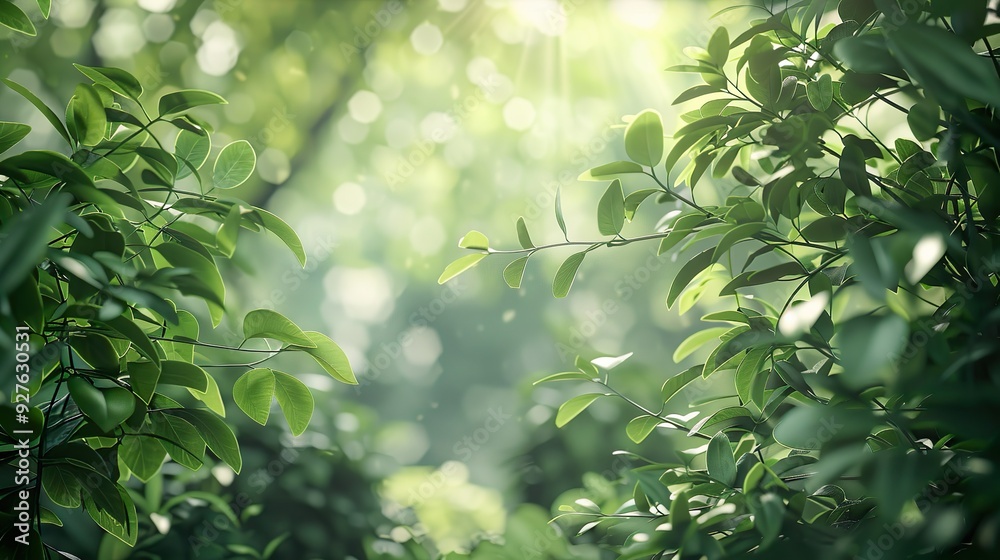 A wider shot of a garden landscape filled with an abundance of green leaves, creating a serene and peaceful environment. A wider shot of a garden landscape filled with an abundance of green leaves, creating a serene and peaceful environment.