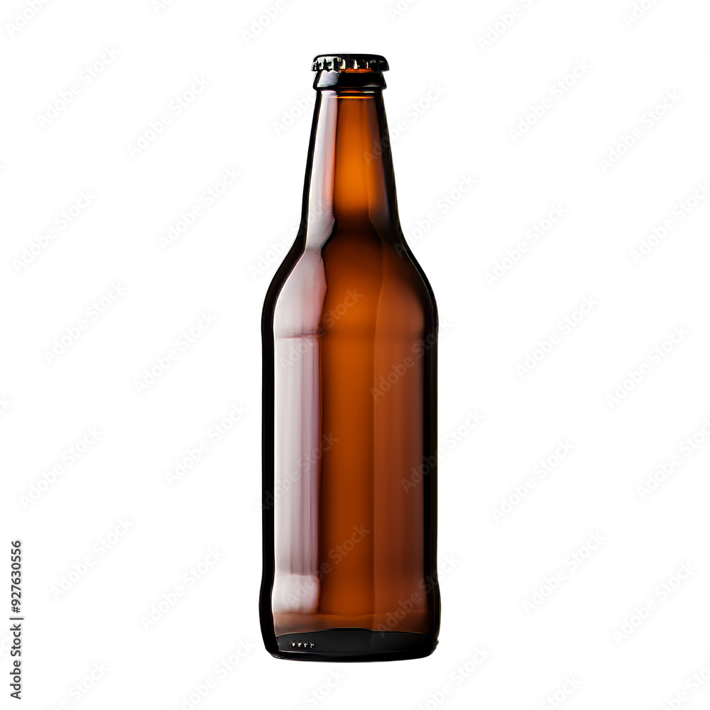 Amber Glass Bottle with Cap for Beverage Storage and Packaging. Amber Glass Bottle with Cap for Beverage Storage and Packaging.