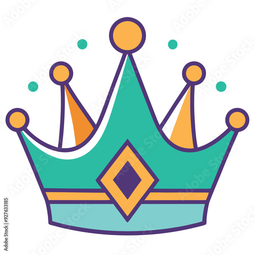 Crown Icon for Royalty and Regal Symbolism