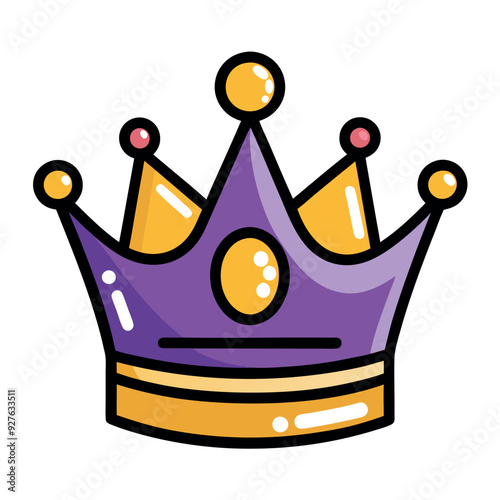 Crown Icon for Royalty and Regal Symbolism