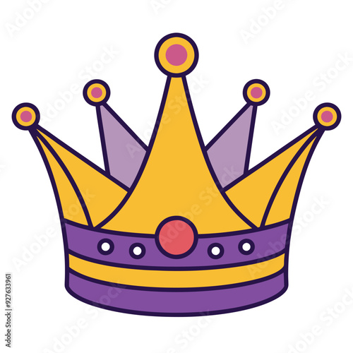 Crown Icon for Royalty and Regal Symbolism