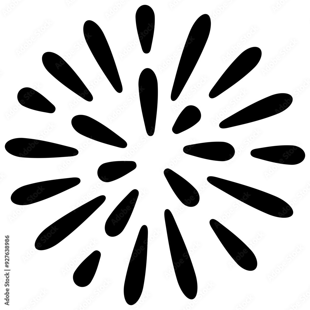 firework display solid icon firework display solid icon