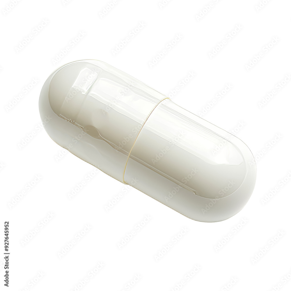 Close-Up of a Transparent Capsule Containing Medication or Supplement Close-Up of a Transparent Capsule Containing Medication or Supplement