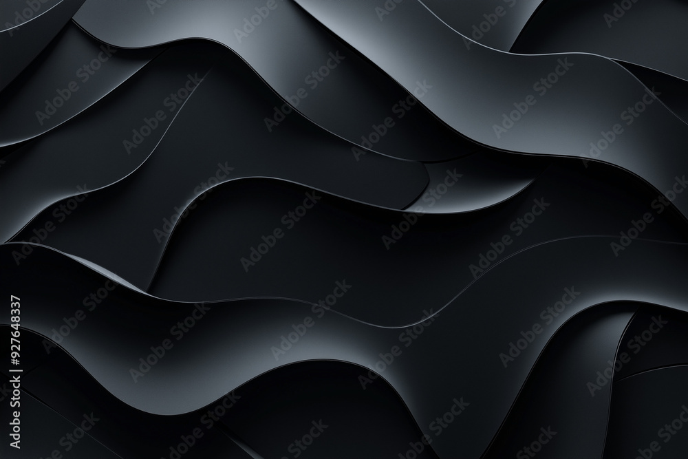 Abstract Black Wave Geometry background Abstract Black Wave Geometry background