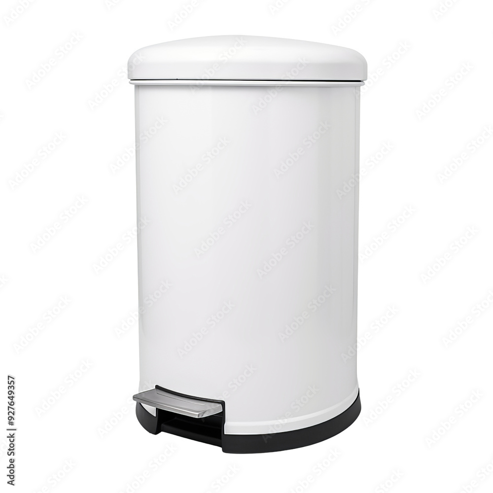 Modern White Pedal Bin for Kitchen and Bathroom Waste Management Modern White Pedal Bin for Kitchen and Bathroom Waste Management