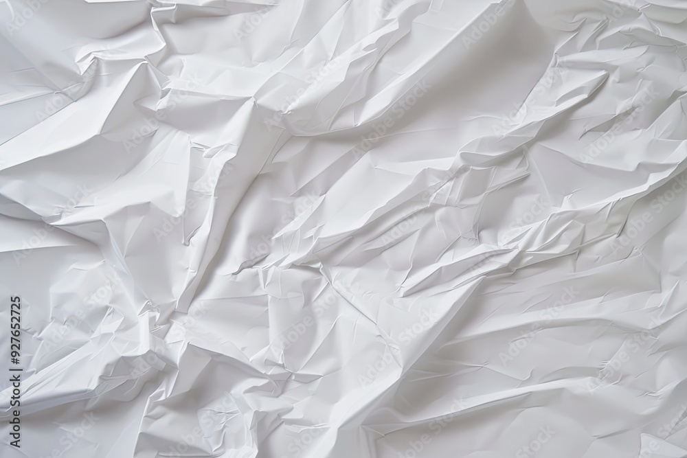 Obraz premium crumpled white paper background