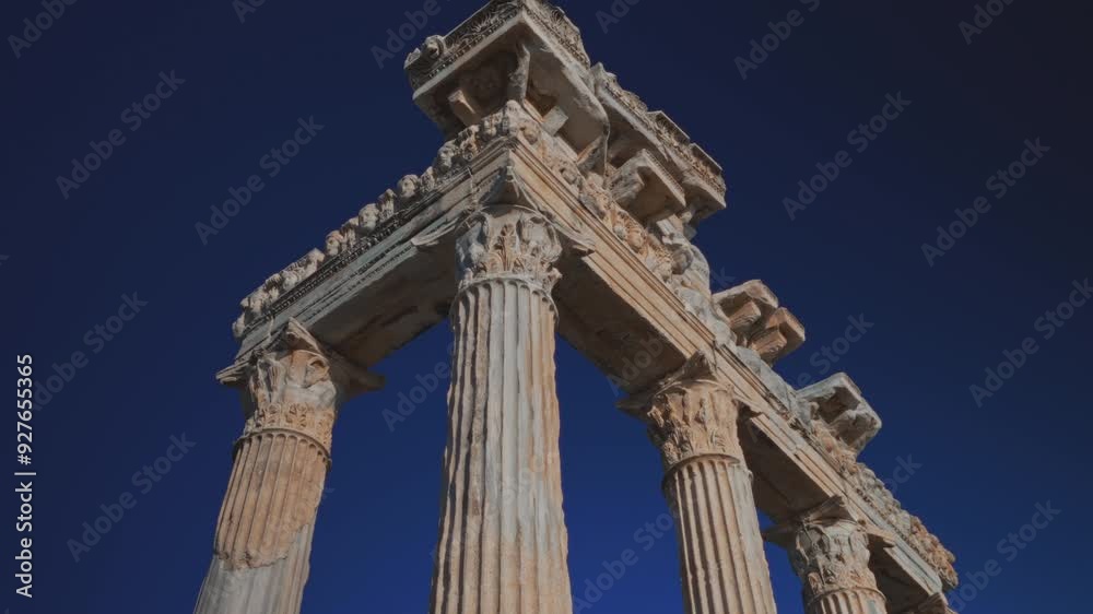 Temple of Apollo in the city of Side in Turkey. Temple of Apollo in the city of Side in Turkey.