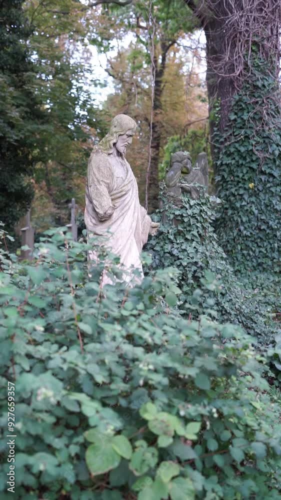 statue of Jesus Christ old vertical video statue of Jesus Christ old vertical video