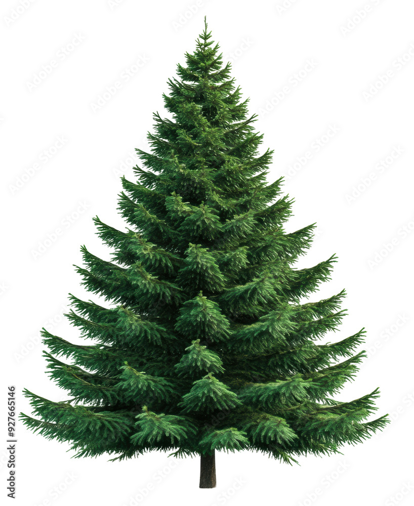 Artificial green pine tree on a white background, cut out - stock png. Artificial green pine tree on a white background, cut out - stock png.