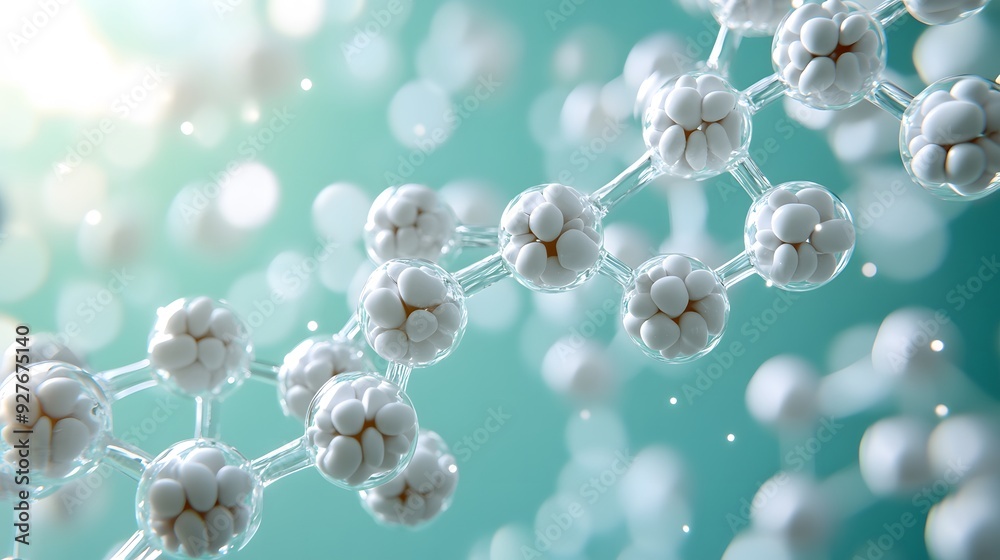 Aspirin molecule on a soothing pastel green background, symbolizing pain relief and medicinal properties Aspirin molecule on a soothing pastel green background, symbolizing pain relief and medicinal properties