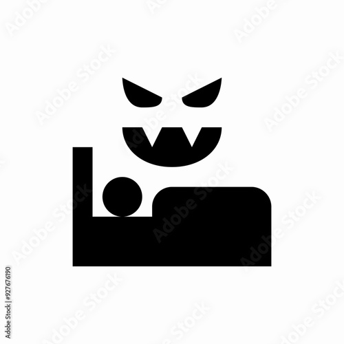 nightmare sleep dream icon sign