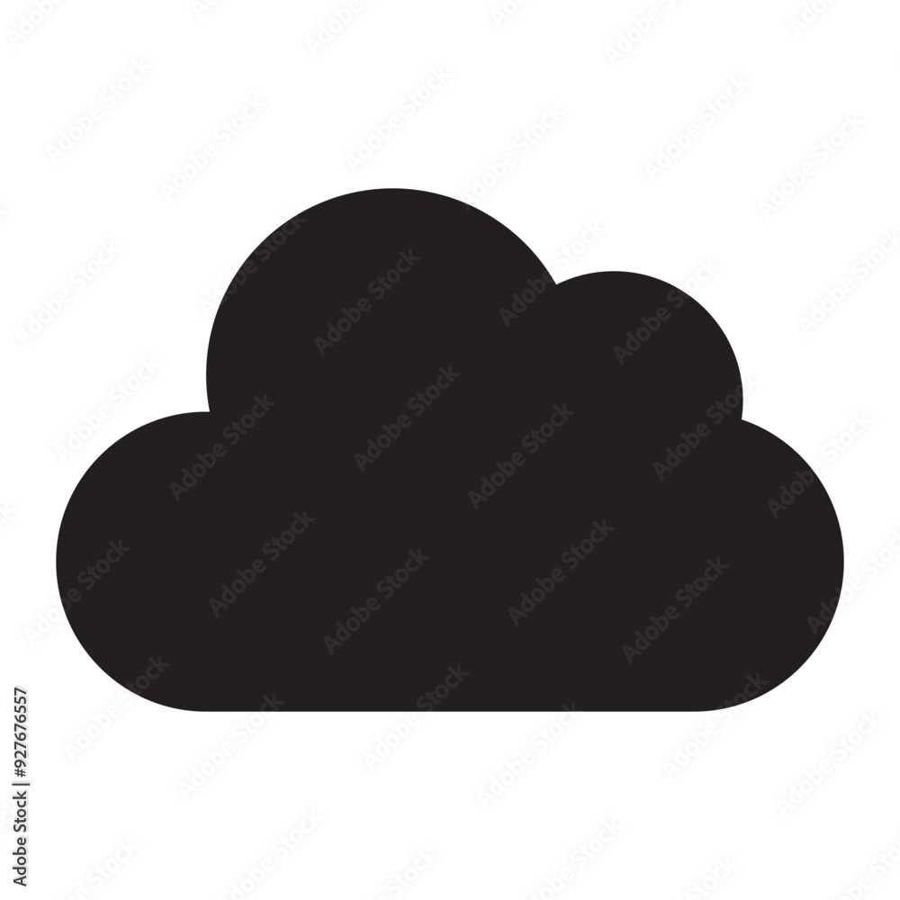Cloud icon. Cloud icon.