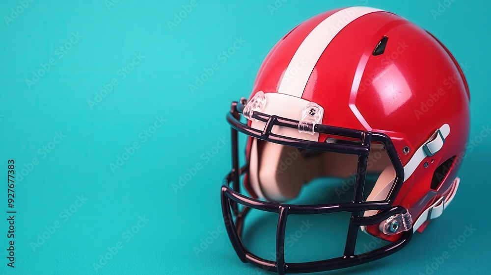 Helmet toss after a winning touchdown in American football flat design top view night game water color Complementary Color Scheme Helmet toss after a winning touchdown in American football flat design top view night game water color Complementary Color Scheme