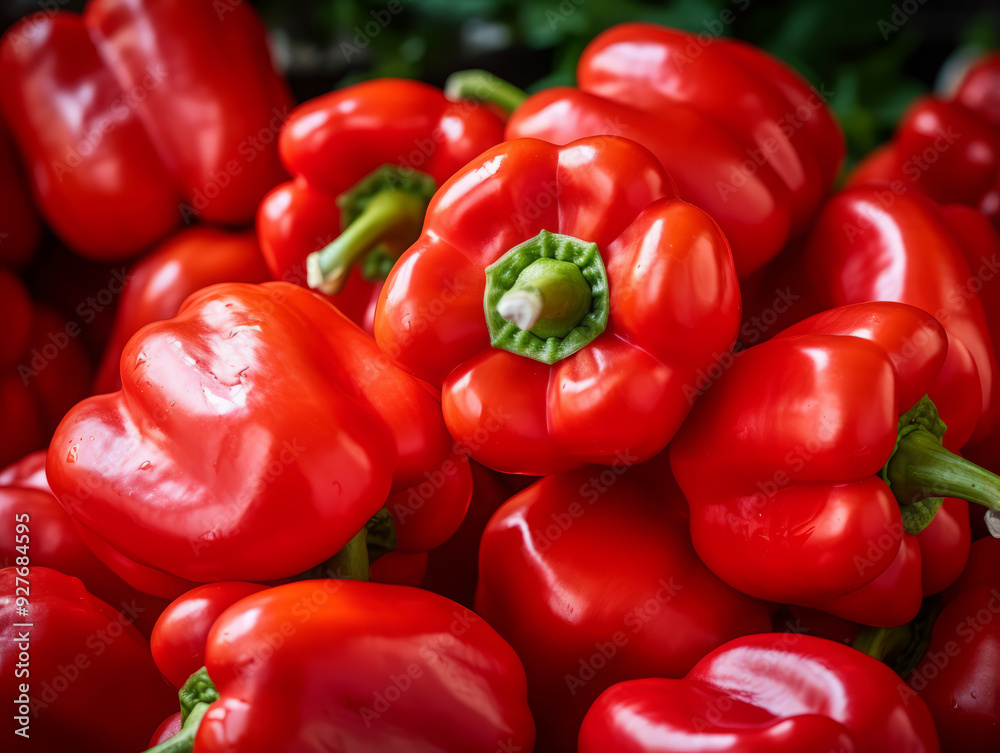 Exceptional The bell pepper in the bamboo basket. Exceptional The bell pepper in the bamboo basket.