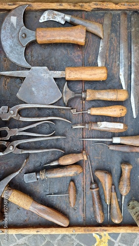 old rusty tools