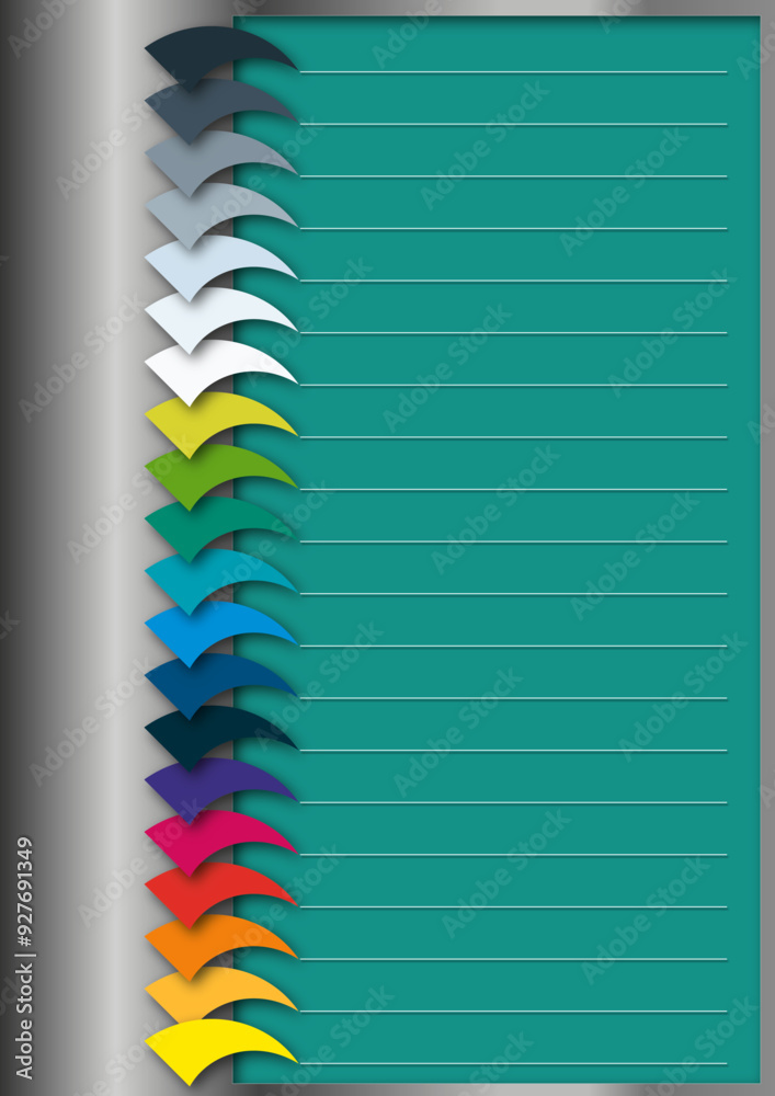 Layout Farbkrallen Zeilen