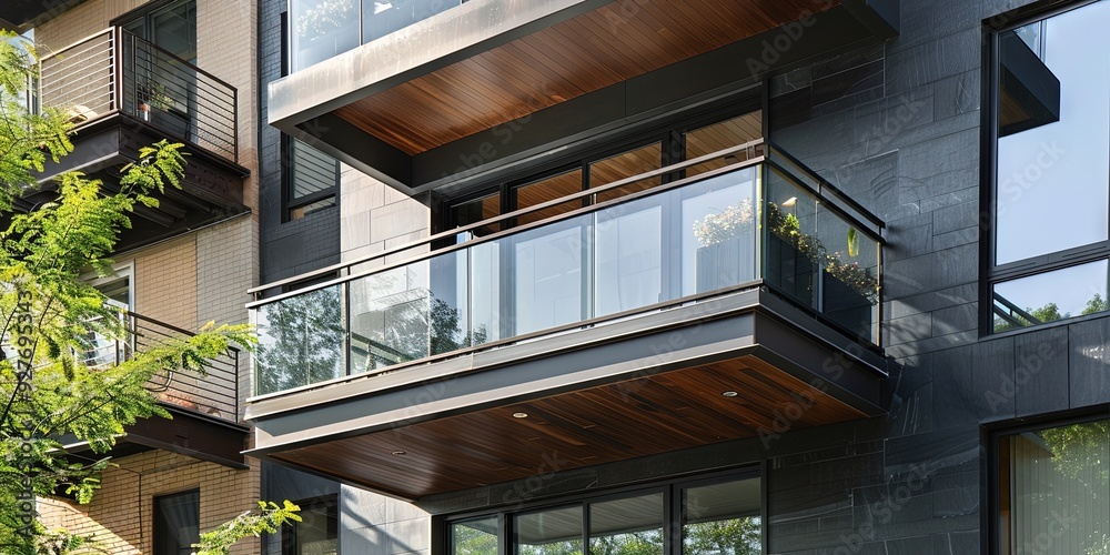 Obraz premium modern balcony, manhattan