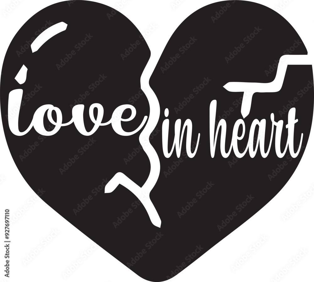 Obraz premium love (in heart)