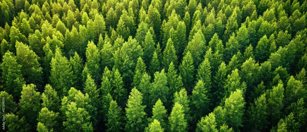 Aerial View of a Lush Green Forest Canopy Aerial View of a Lush Green Forest Canopy
